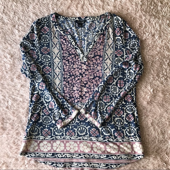 Lucky Brand Tops - Lucky Brand boho printed top